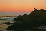 Moon Set Sunrise Salt Point California