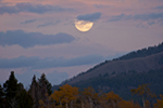 Moon Rise Tetons Wyoming
